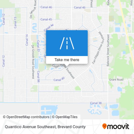 Quantico Avenue Southeast map