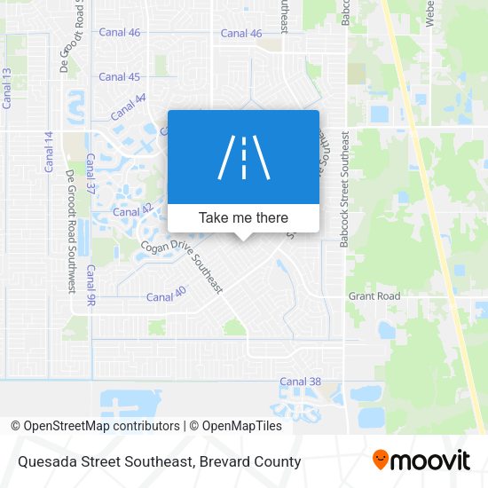 Mapa de Quesada Street Southeast