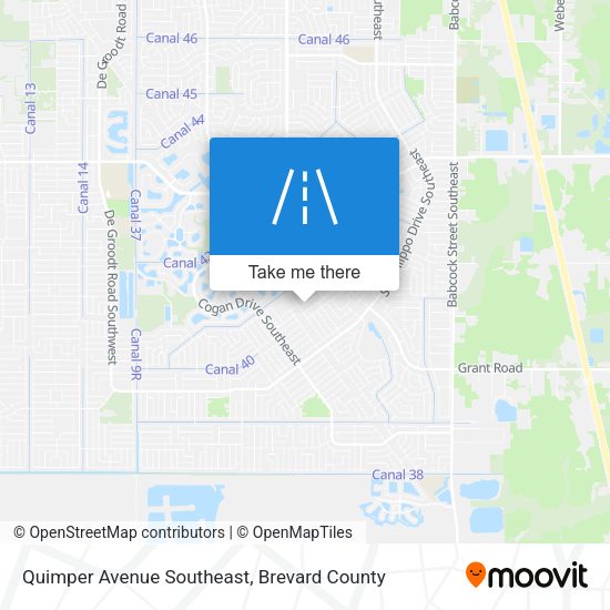 Quimper Avenue Southeast map