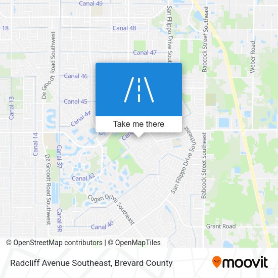 Mapa de Radcliff Avenue Southeast
