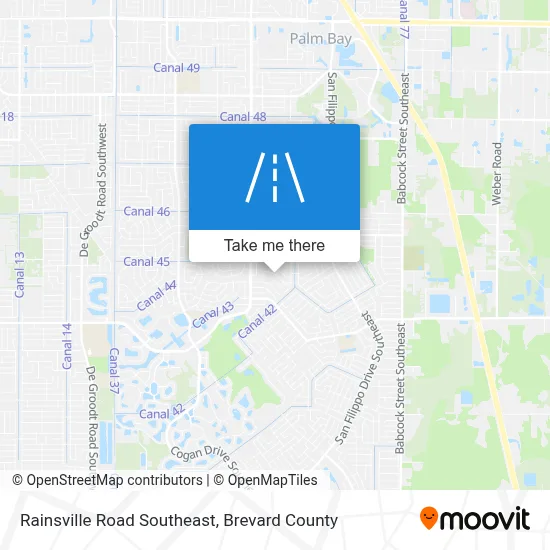 Rainsville Road Southeast map