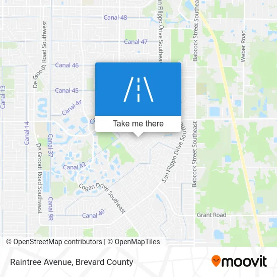 Raintree Avenue map
