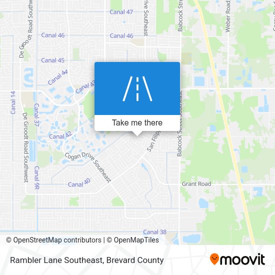 Rambler Lane Southeast map