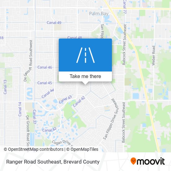 Ranger Road Southeast map