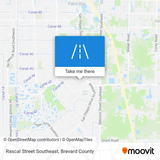 Rascal Street Southeast map