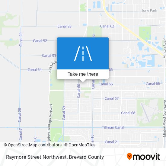 Raymore Street Northwest map