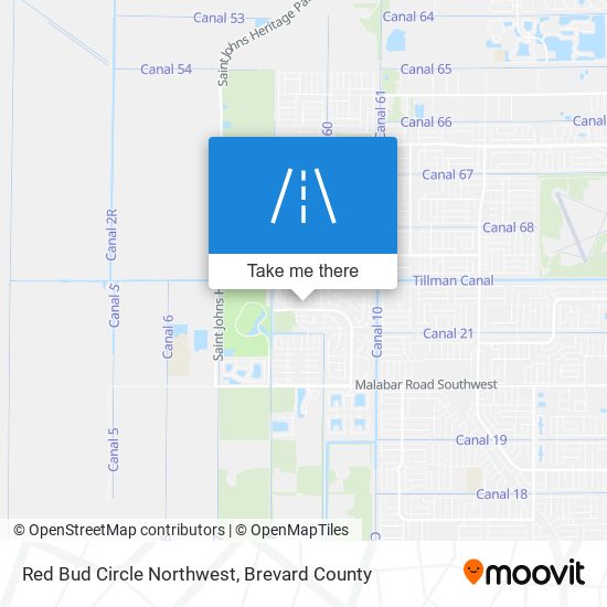 Mapa de Red Bud Circle Northwest
