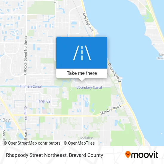 Rhapsody Street Northeast map