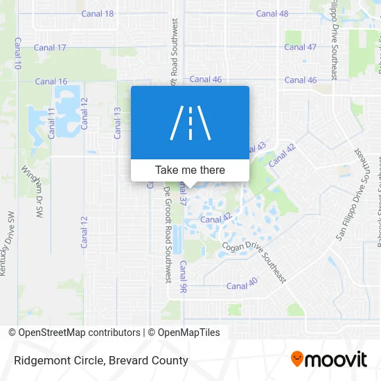 Ridgemont Circle map