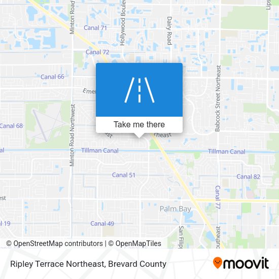 Ripley Terrace Northeast map
