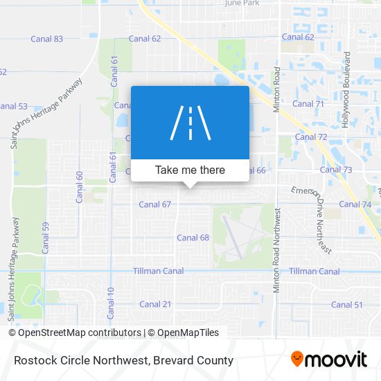 Mapa de Rostock Circle Northwest