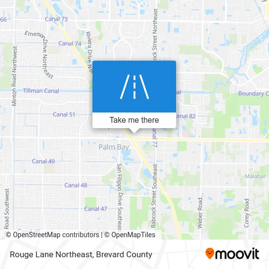 Rouge Lane Northeast map