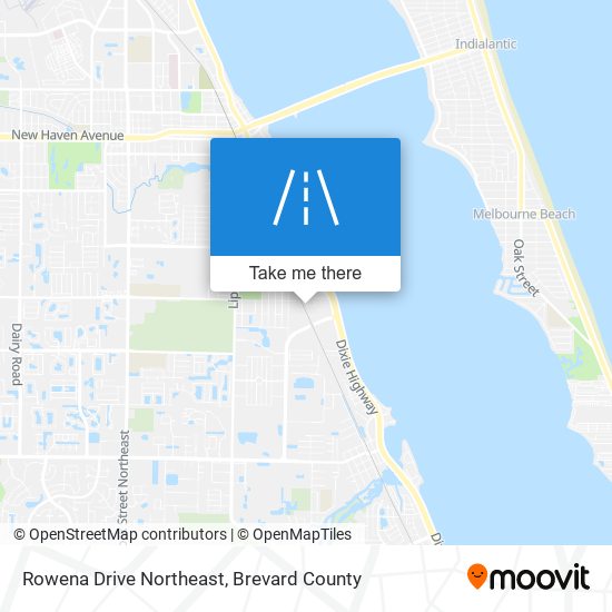 Rowena Drive Northeast map