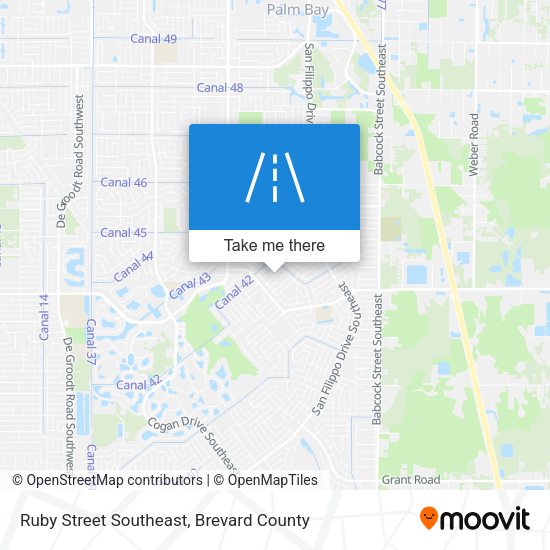 Mapa de Ruby Street Southeast