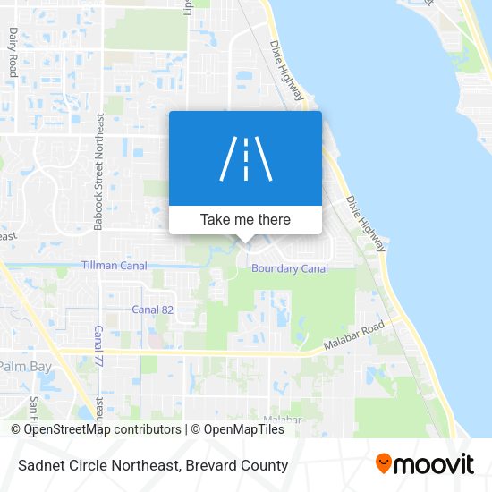 Mapa de Sadnet Circle Northeast