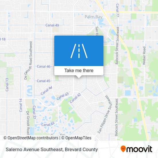 Mapa de Salerno Avenue Southeast