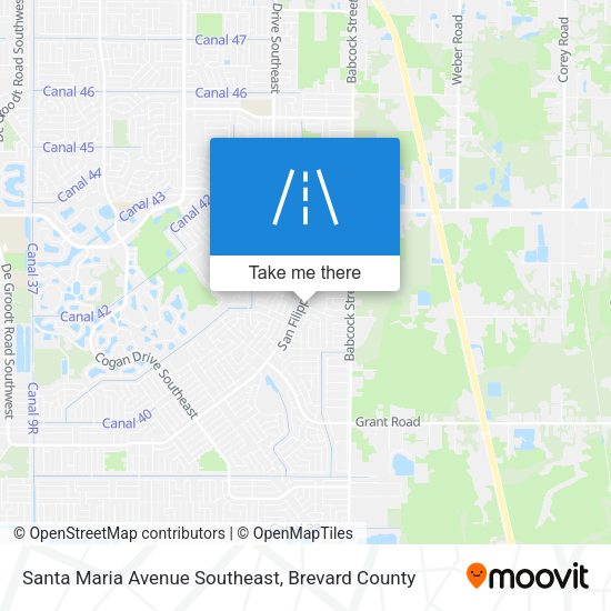 Santa Maria Avenue Southeast map