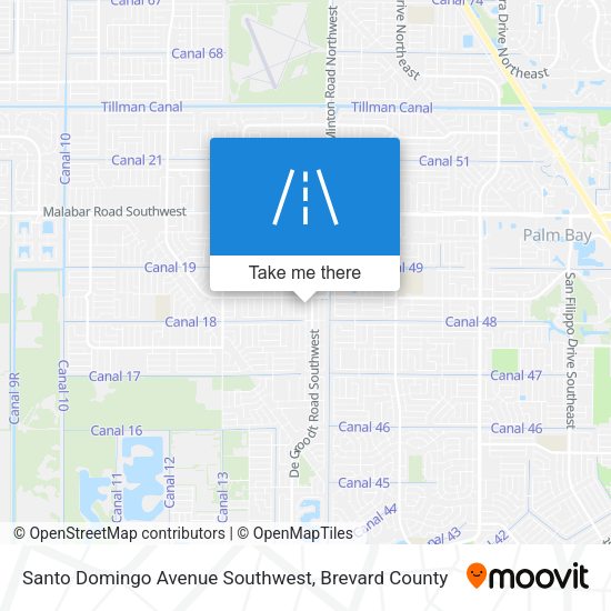 Mapa de Santo Domingo Avenue Southwest