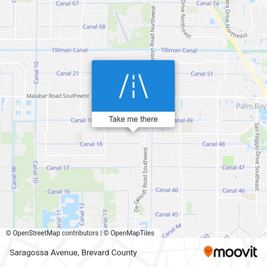 Saragossa Avenue map