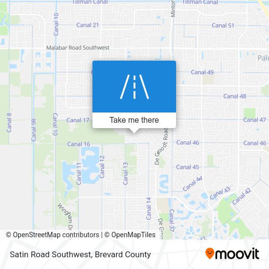Satin Road Southwest map