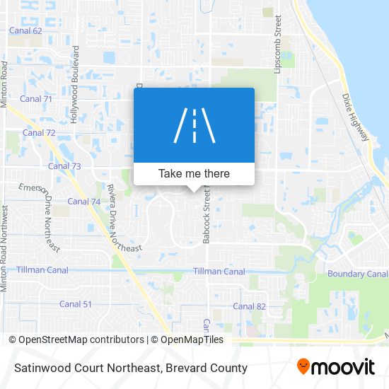 Satinwood Court Northeast map