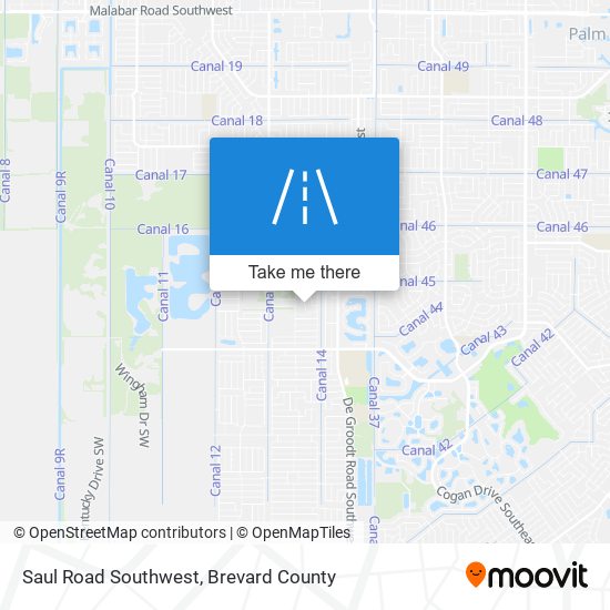 Saul Road Southwest map