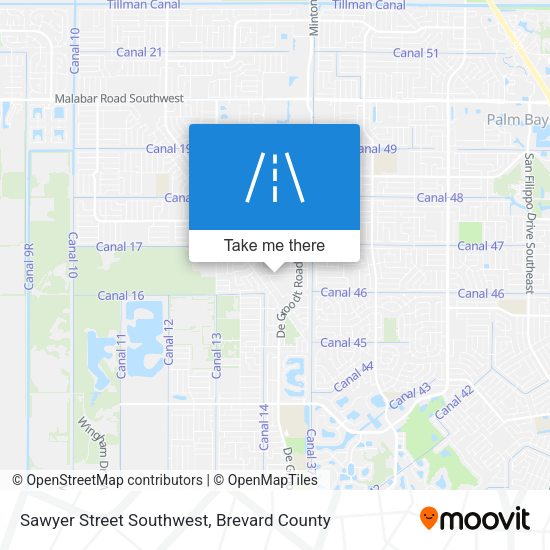 Mapa de Sawyer Street Southwest