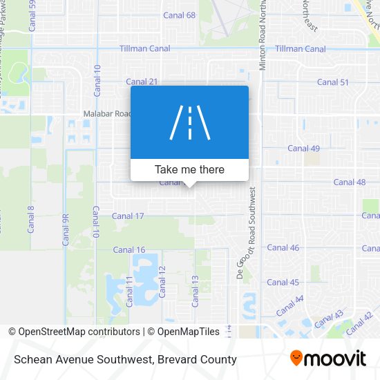 Mapa de Schean Avenue Southwest