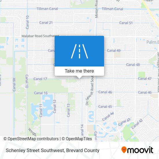 Schenley Street Southwest map