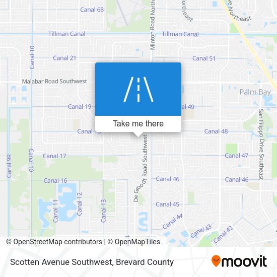 Scotten Avenue Southwest map