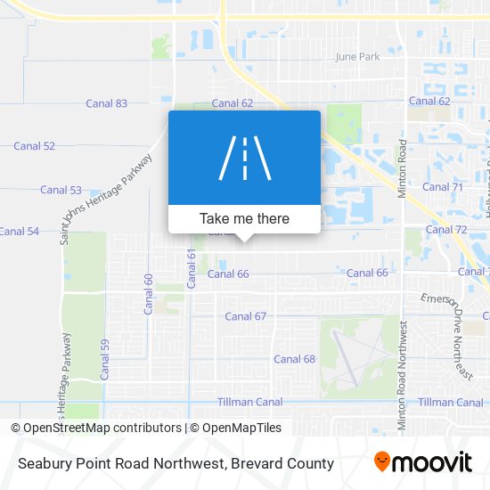 Seabury Point Road Northwest map