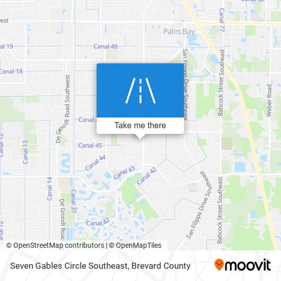 Seven Gables Circle Southeast map