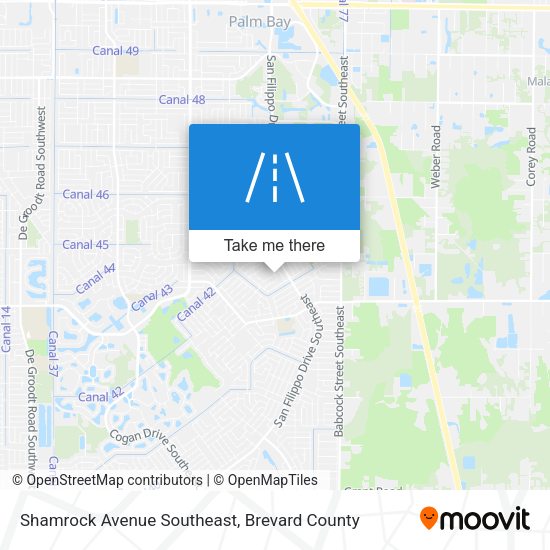 Shamrock Avenue Southeast map