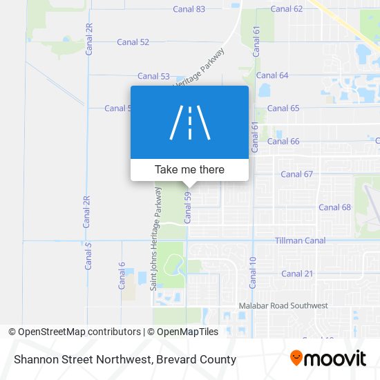 Shannon Street Northwest map