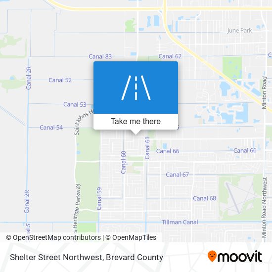 Shelter Street Northwest map