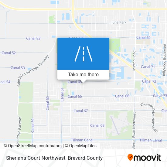 Sheriana Court Northwest map
