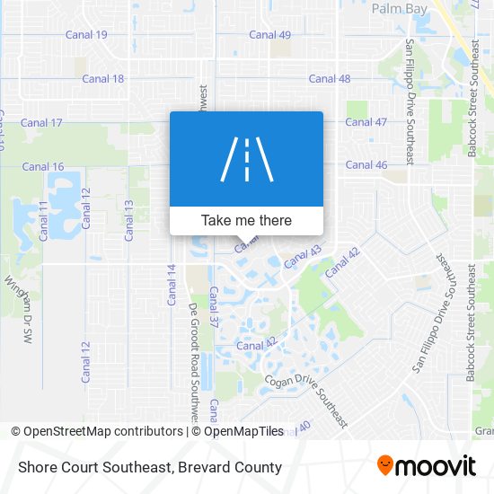 Shore Court Southeast map