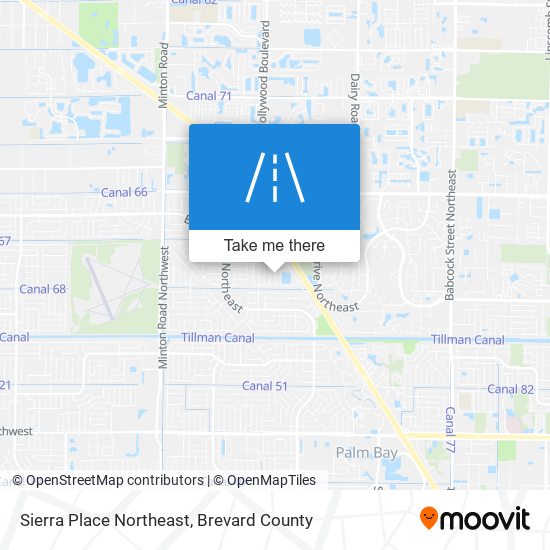 Mapa de Sierra Place Northeast