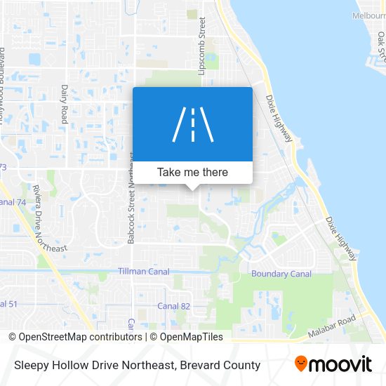 Mapa de Sleepy Hollow Drive Northeast