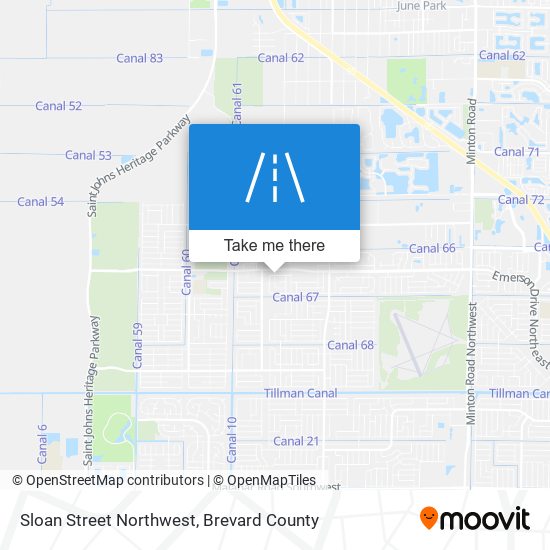 Mapa de Sloan Street Northwest