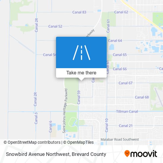 Mapa de Snowbird Avenue Northwest