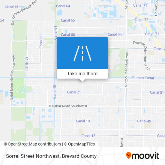 Sorrel Street Northwest map