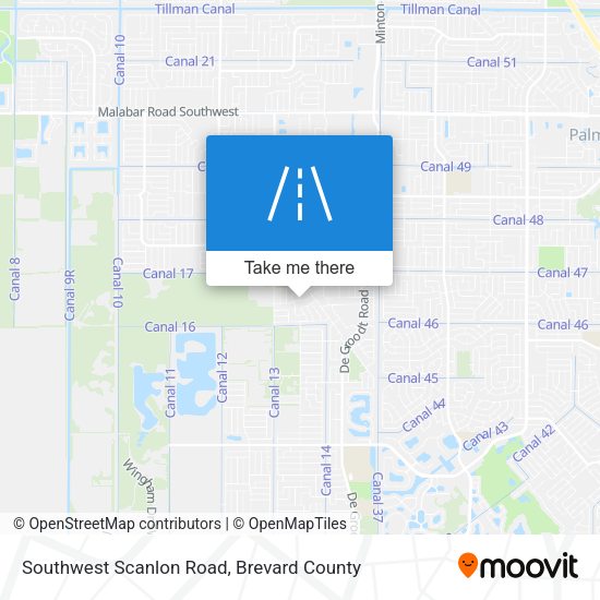 Southwest Scanlon Road map