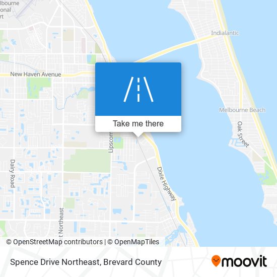 Spence Drive Northeast map