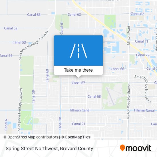 Spring Street Northwest map