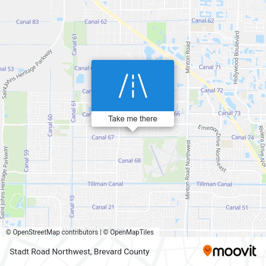Mapa de Stadt Road Northwest