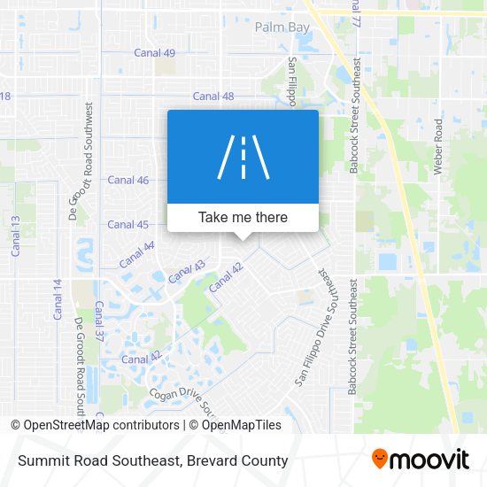 Summit Road Southeast map