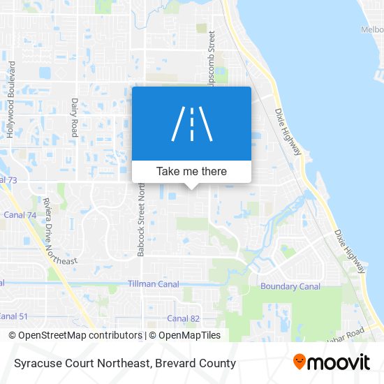 Mapa de Syracuse Court Northeast