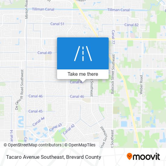 Tacaro Avenue Southeast map