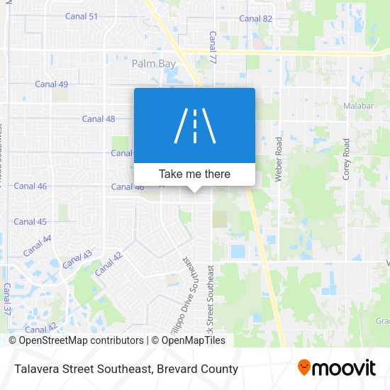 Talavera Street Southeast map